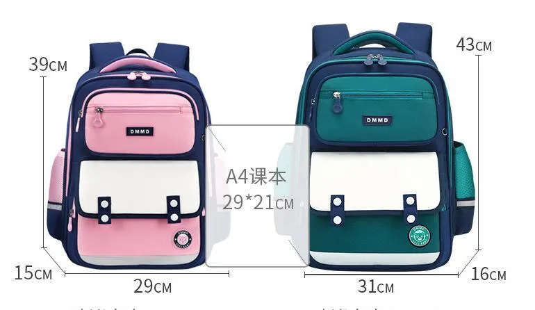 Elementary School Backpacks for Boys and Girls Spine Protection Weight Reduction Large Capacity Backpack
