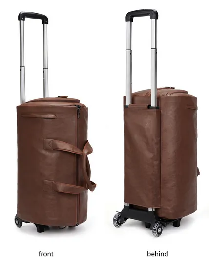 Travel Trolley Suit Bag Formal Carrying Crossbody Large Capacity Luggage Bag with Wheels