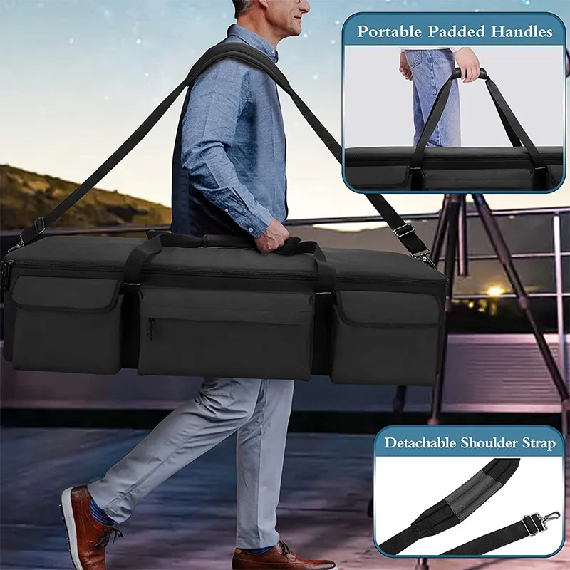Multifunctional Anti Splash Travel Photography Tripod Storage Bag Outdoor One Shoulder Astronomical Telescope Shock-Absorbing Crossbody Bag