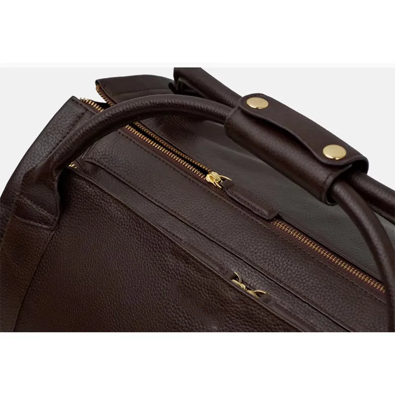 PU Travel Suit Trolley Bag Foldable Large Capacity Men&prime;s Multifunctional Business Travel Suit Storage Luggage Bag