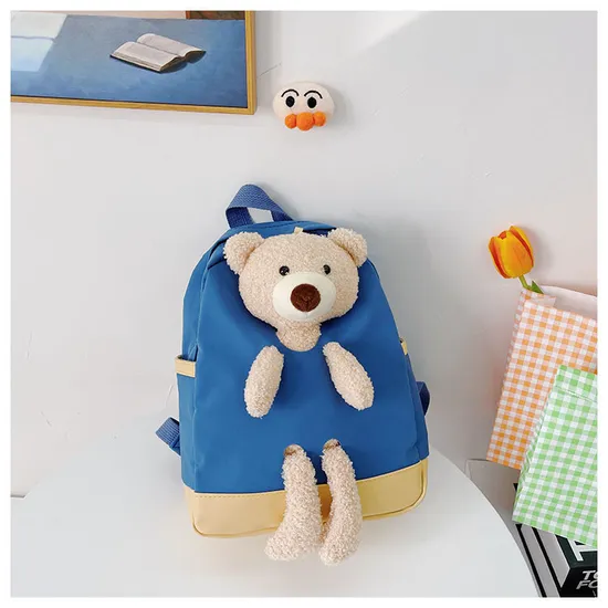 New Teddy Bear Cartoon Backpack for Elementary School Students Breathable Fashionable Backpack