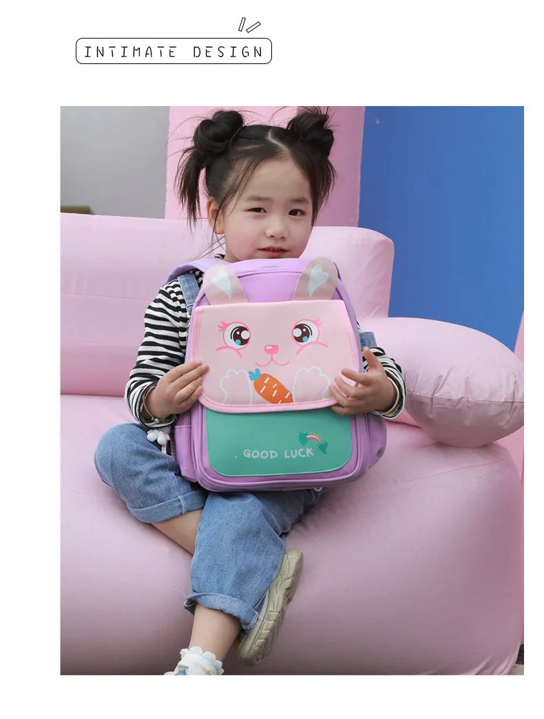 New Baby Kindergarten School Backpack Cute Boys and Girls Shoulder Backpack Load Reduction and Spinal Protection Backpack
