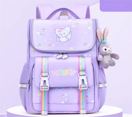 Elementary School Backpack for Girls Children′s Load Reduction Large Capacity Backpack