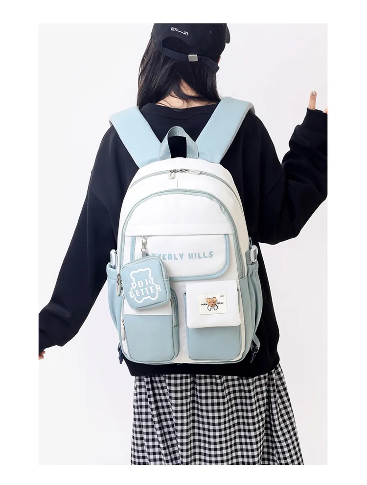 2024 New Children&prime;s School Backpack Lightweight Primary School Girls Shoulder Backpack