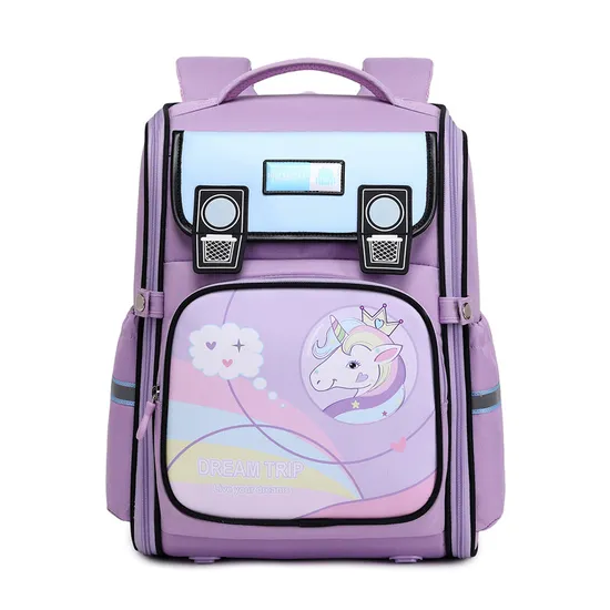 New Children′s Primary School Backpack with Spine Protection and Reduced Load Water Repellent Large Capacity