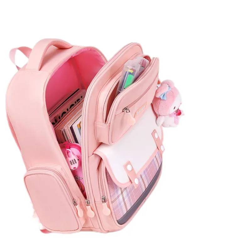 2024 New Oxford Cloth Children&prime;s Primary School Backpack with Splash Proof Backpack Wear-Resistant and Large Capacity