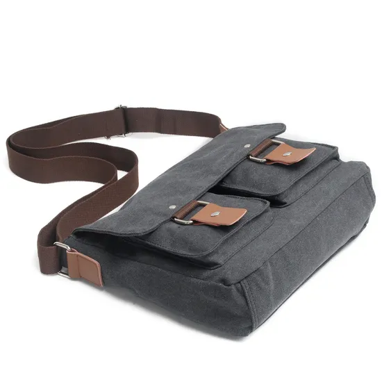 Canvas Men′s and Women′s Crossbody Bag One Shoulder Canon Photography Sony Mirrorless SLR Camera Bag