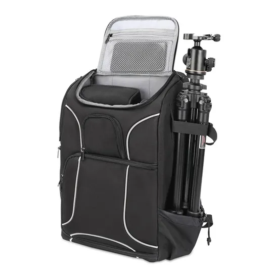 Customized New Black Oxford Cloth Camera Backpack Outdoor Travel Shoulder SLR Photography Backpack