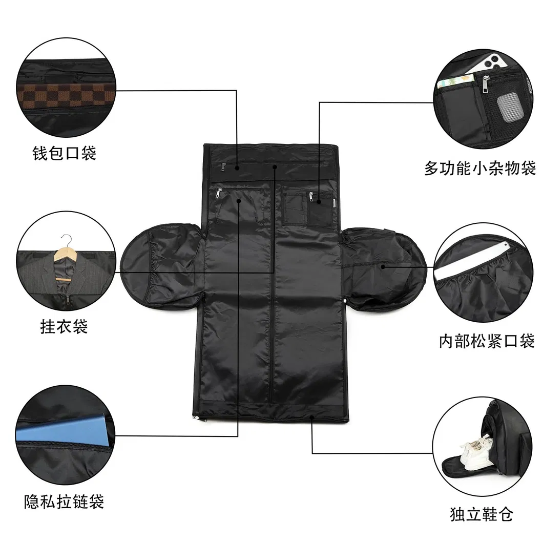 Suit Bag Cross-Border New Clothing Luggage Bag Large Capacity Foldable Customized by Manufacturers