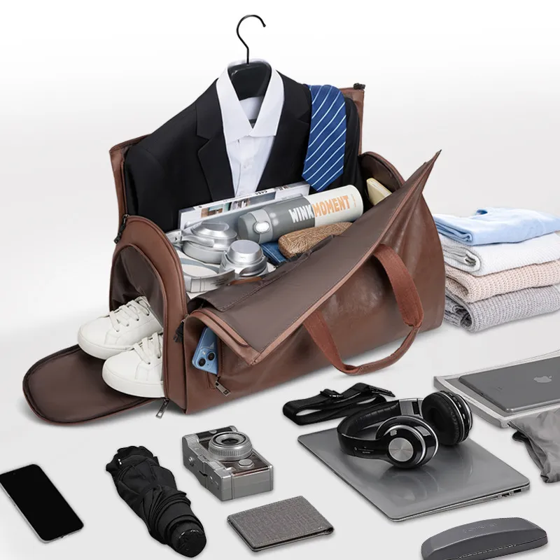 Travel Trolley Suit Bag Formal Carrying Crossbody Large Capacity Luggage Bag with Wheels