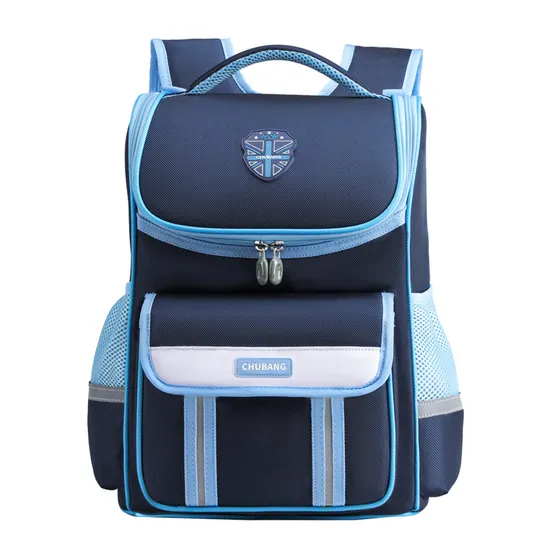 New Children′s Backpack for Primary School Students Lightweight Large Capacity British Style Student Backpack