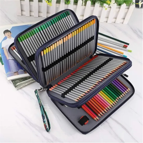 Oxford Cloth Large Capacity Printed Multi-Color Pencil Case Student Stationery Bag 200 Hole Art and Painting Storage Pencil Case