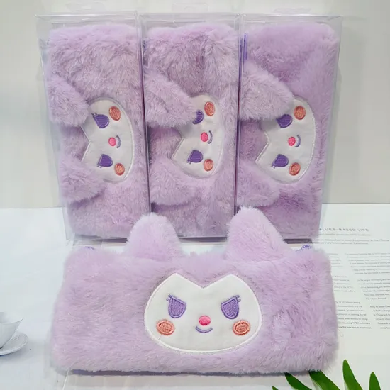 New Cartoon Large Capacity Plush Pen Bag Cute Pen Bag Stationery Bag Storage Bag