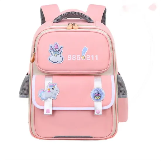 New Primary School Student Spinal Protection and Load Reduction Backpack Lightweight Large Capacity Backpack
