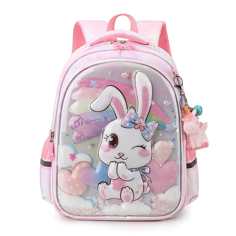 Childrens Backpack Cartoon Fashion Print Elementary School Backpack Large Capacity Kindergarten Backpack