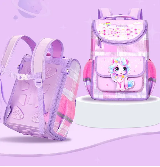 2024 New Children′s School Backpack Primary School Waterproof Children′s School Backpack