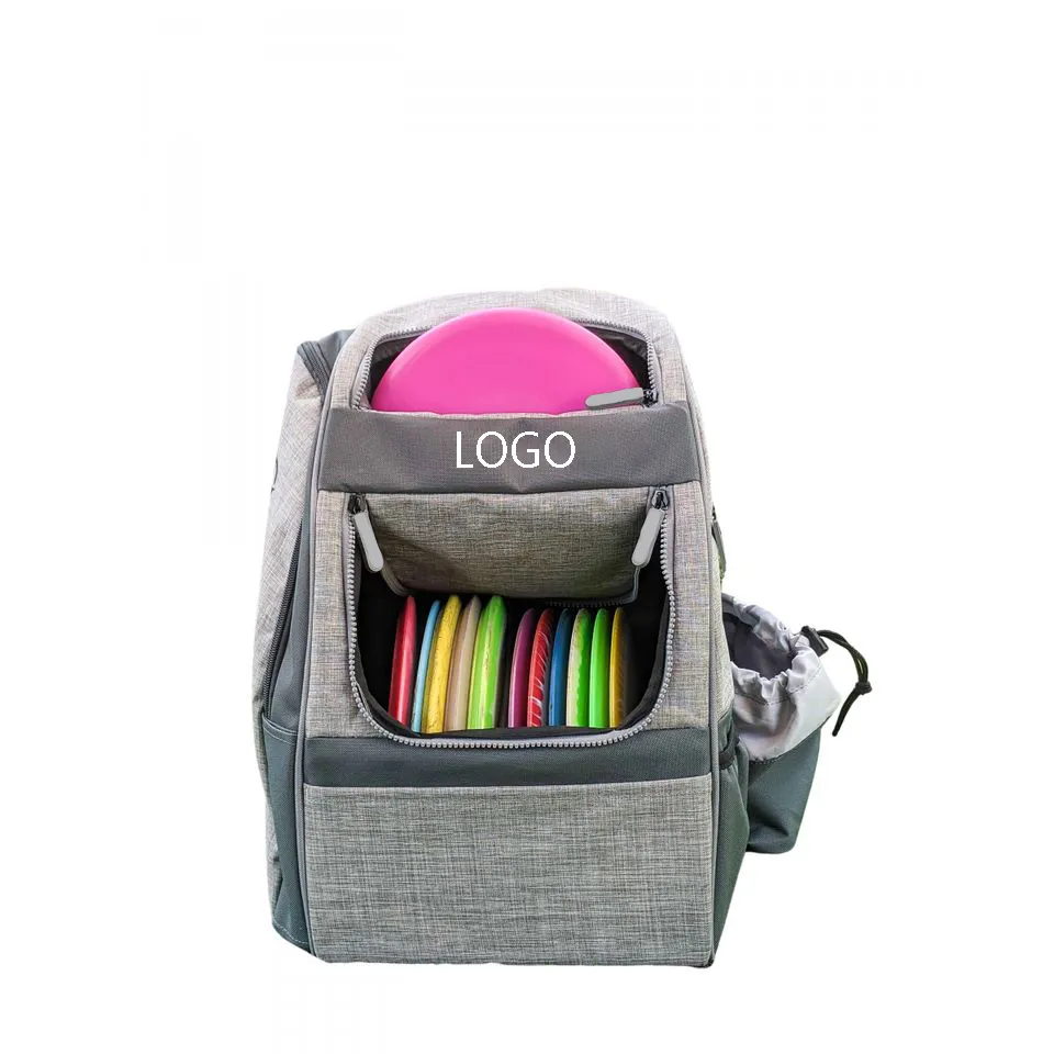 Customized Logo Outdoor Sports Wear Resistant Waterproof Frisbee Bags Lightweight Flying Disc Practice Golf Backpack