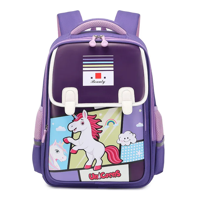 2024 New Dinosaur Unicorn Primary School Students Load Reduction and Backbone Protection Backpack
