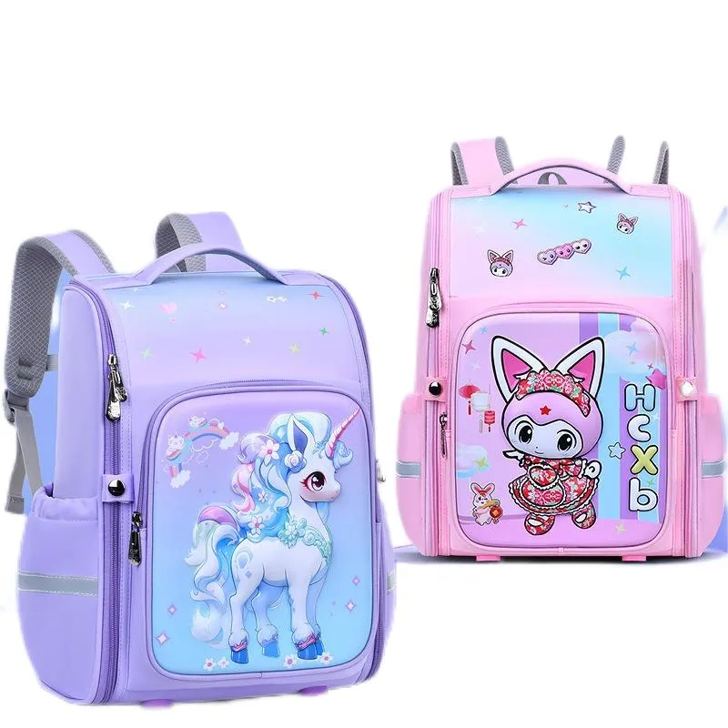 2024 New 3D Hard Shell Primary School Student Backpack Large Capacity Children&prime;s Backpack