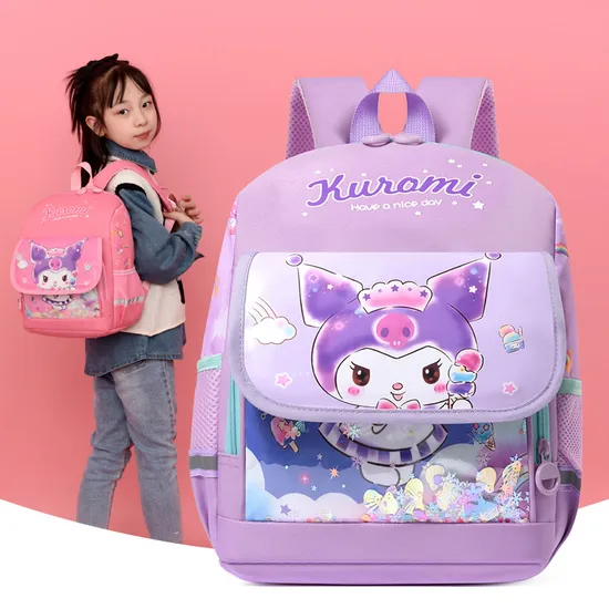 New Kolomi Lightweight Backpack for Kindergarten Oxford Cloth Large Capacity Load Reducing Backpack for Elementary School Students