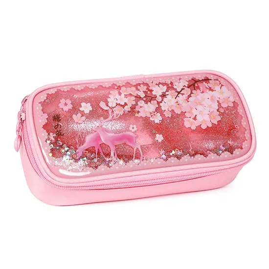 Flowing Sand Pencil Bag Unicorn Flamingo Male and Female Students Pencil Pouch