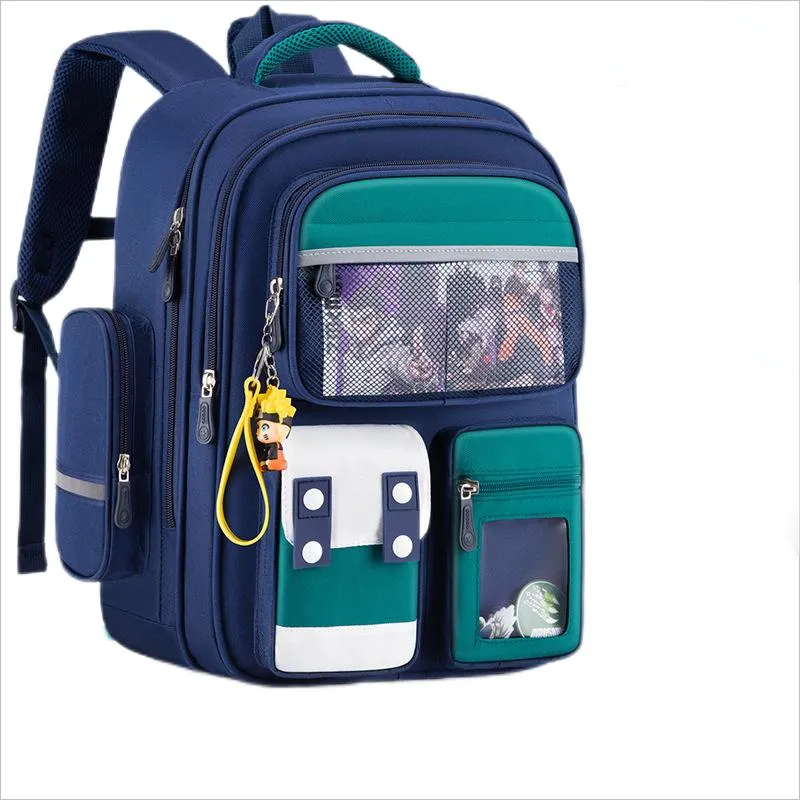 Primary School Backpack Spine Protector Children&prime;s Backpack Large Capacity Load Reducing Waterproof Backpack