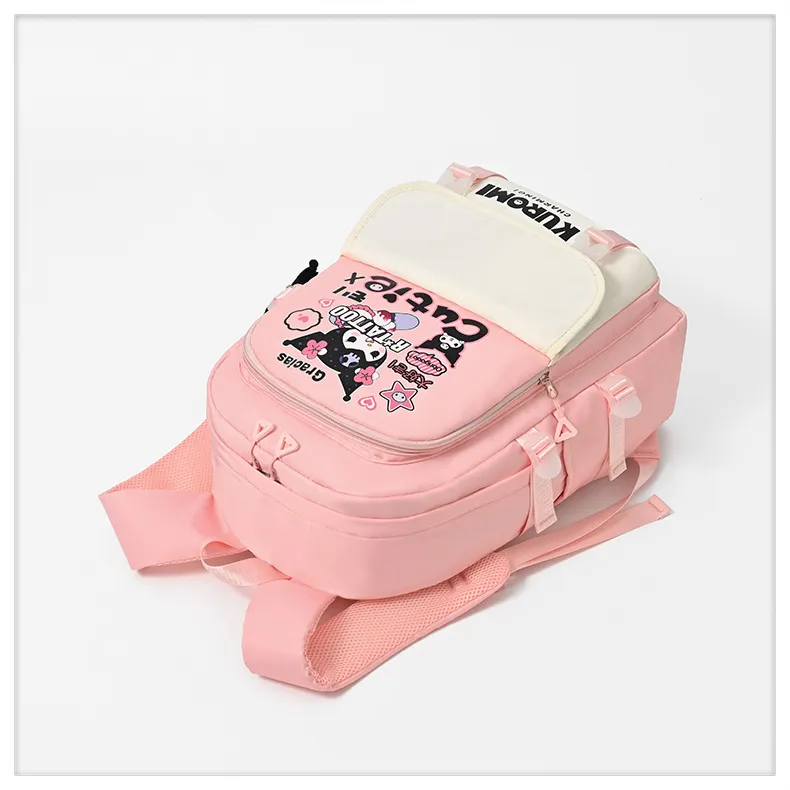 Kuromi&prime;s New Student Backpack with Large Capacity and Lightweight Oxford Cloth Printed Backpack