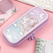 Elementary School Student Pencil Case Filled with Oil Quicksand Pencil Case Cartoon TPU Student Stationery Case Pouch