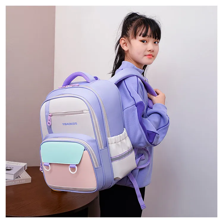 2024 New Primary School Student Backpack Boys and Girls Children&prime;s Weight Reducing Breathable, Waterproof Backpack