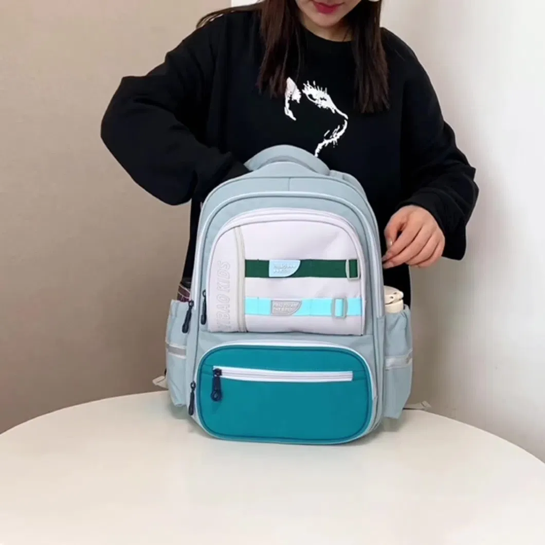2024 New Primary School Student Backpack for Boys and Girls Children&prime;s Simple Backpack
