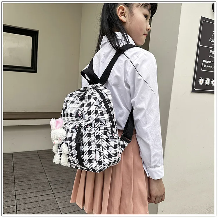 New Children&prime;s Backpack Cute Cartoon Doll Backpack Lightweight Backpack with Large Capacity