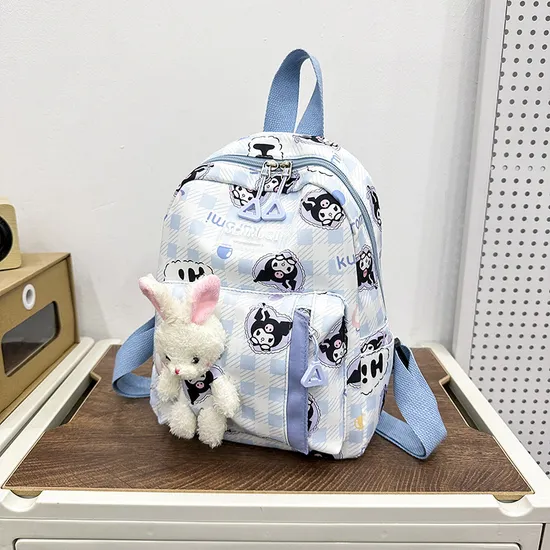 New Children′s Backpack Cute Cartoon Doll Backpack Lightweight Backpack with Large Capacity