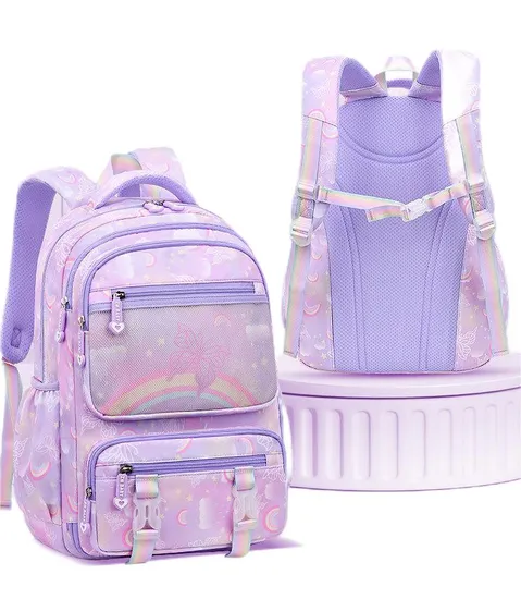 Wholesale of Elementary School Backpacks for Girls Lightweight Children′s Backpacks