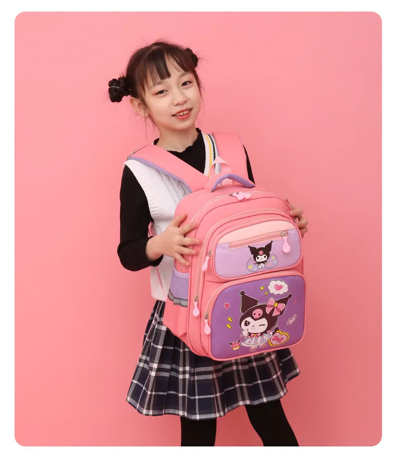 Kulomi Elementary School Student&prime;s New Cartoon Backpack with Large Capacity Anti Splashing Lightweight Backpack