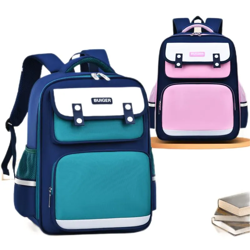 New Children&prime;s Backpack Wholesale Reduced Load Spine and Waist Protection Elementary School Students Backpack