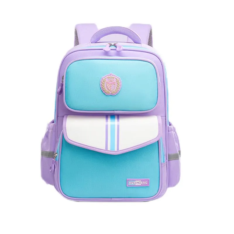 Boys and Girls&prime; New Load-Reducing Backpack with Spine Protection and Double Shoulder Waterproof Backpack