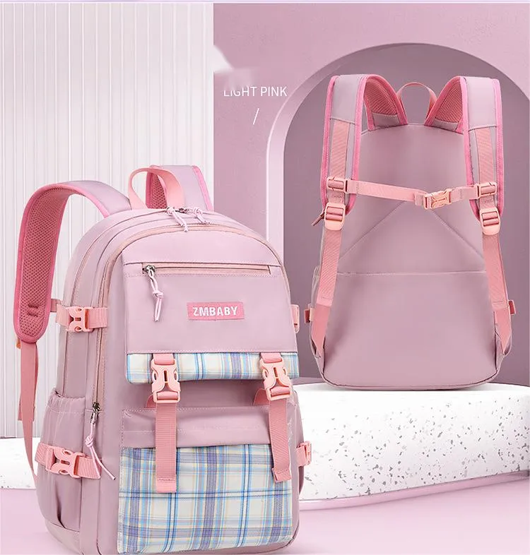 New Primary School Backpack Large Capacity Children&prime;s Backpack Lightweight and Casual Backpack