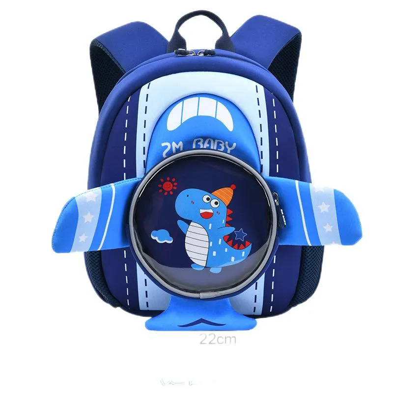 New Kindergarten Backpack Male Cartoon Cute 3D Preschool Lightweight Children&prime;s Shoulder Mini Backpack
