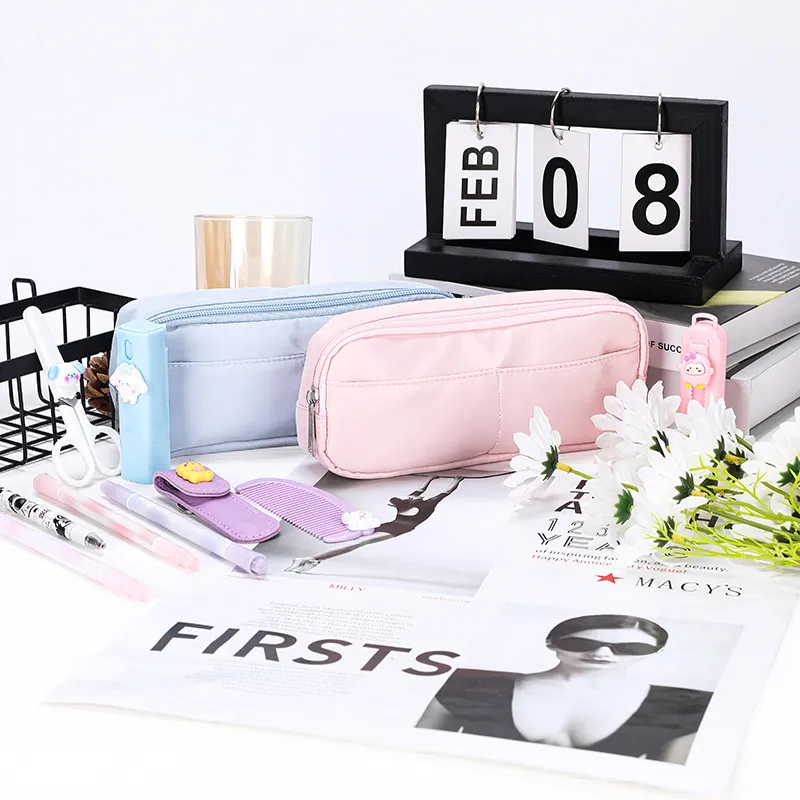 New Large Capacity Pen Bag Stationery Box Primary School Student Stationery Bag