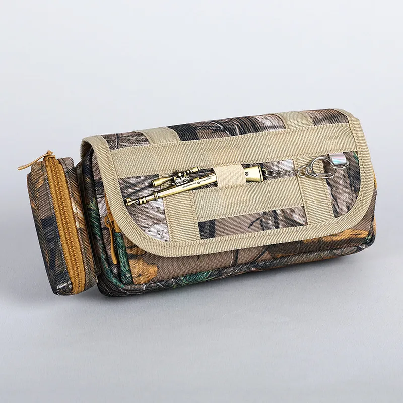 Camouflage Pencil Case Multifunctional Stationery Bag for Primary and Secondary School Students Pencil Pouch