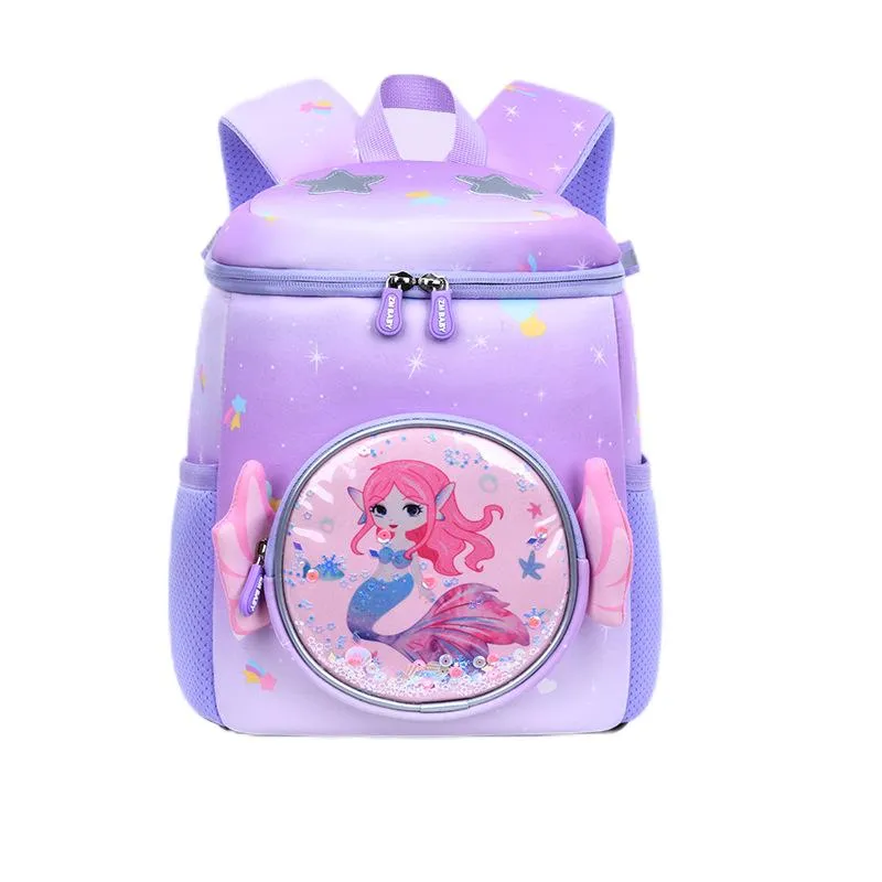 New Waterproof Fabric Backpack Cartoon Cute Kindergarten Backpack Girl Mini Backpack