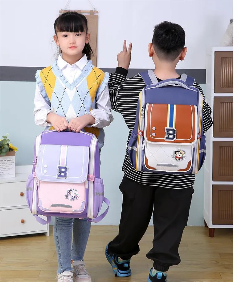 High Quality Large Capacity Stress Relieving Backpacks for Boys and Girls Shoulder Protectors School Students Backpack