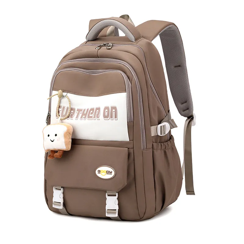 Retro High School Student Junior High School Student Backpack for Women Korean Sytle Backpack for Men Large Capacity Travel Backpack