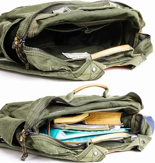 2024 New Retro Style Backpacks Durable Canvas Outdoor Sports Travel Hiking Multiple Way Use Backpack