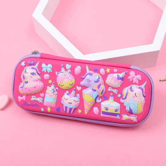 Cartoon 3D Pencil Case for Elementary School Students, Large Capacity Stationery Box, Pencil Case