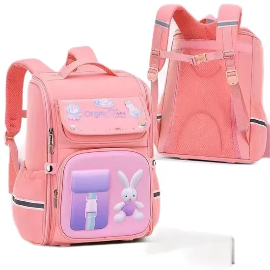 New Cute Schoolbag for Girls Primary School Students Load Reduction Large Capacity Waterproof Backpack