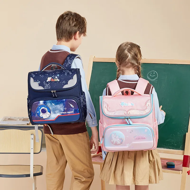 New Cartoon Anime Fashionable Primary School Students Load Reduction Spinal Protection Backpack