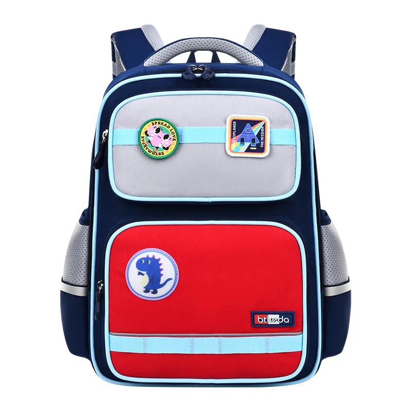 Backbone Protection Backpack for Primary School Students in Grades 2-6 Reducing Weight for Boys and Girls Children&prime;s Backpack
