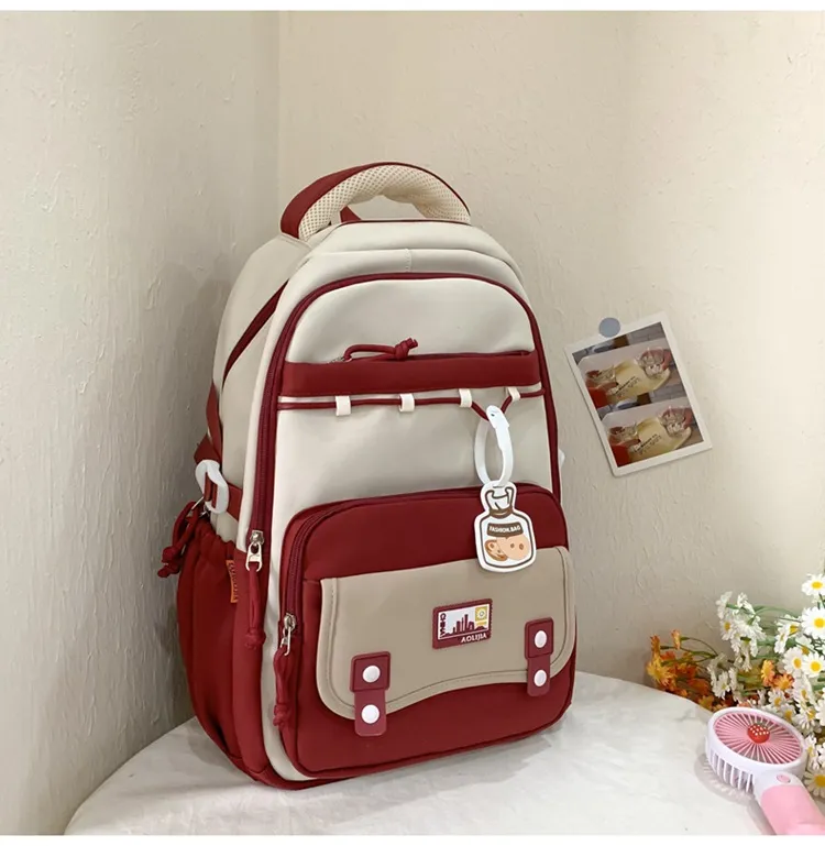 2024 Backpack for Male and Female Students Large Capacity Leisure Travel Backpack