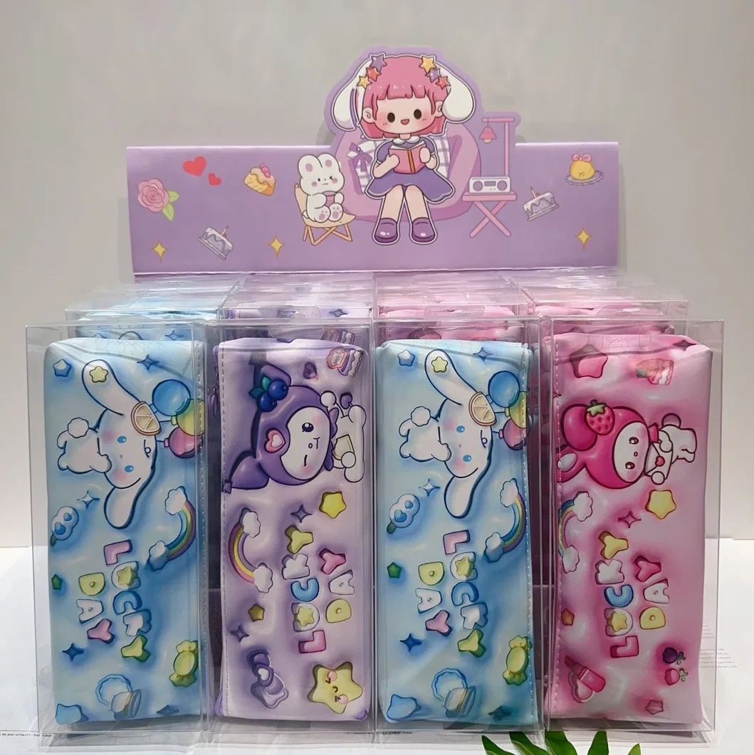 New Cartoon Large Capacity Pen Bag Cute Stationery Bag Storage Bag